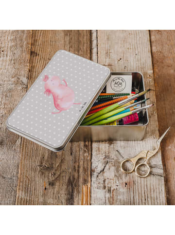 Mr. & Mrs. Panda Teedose Axolotl Tanzen ohne Spruch in Grau Pastell