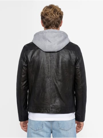Finshley & Harding Lederjacke in schwarz