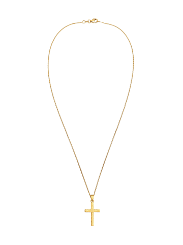 Elli Halskette 925 Sterling Silber Kreuz in Gold