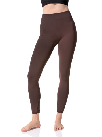 Yenita® THERMO Leggings 2er Pack Gefütterte Leggings in braun