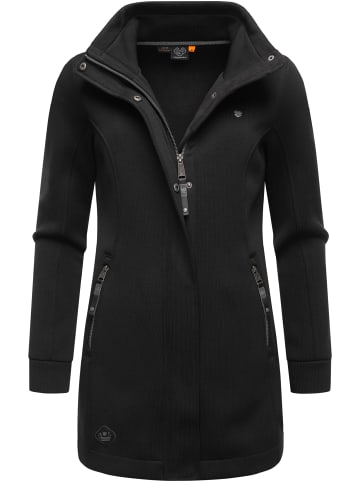 ragwear Sweatjacke Letrice Bonded in Black