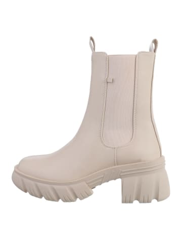 Ital-Design Stiefelette in Beige