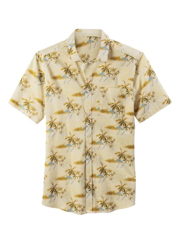 Beach Time Hawaiihemd in gelb-bedruckt