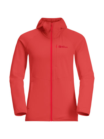 Jack Wolfskin Fleecejacke Kolbenberg Hooded in Rot4555