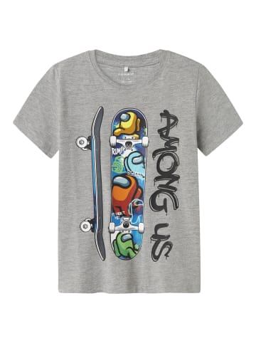 name it T-Shirt in Grey Melange 1