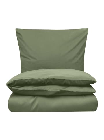 MELA Perkal Bettwäsche Set MAJULI in herbal green