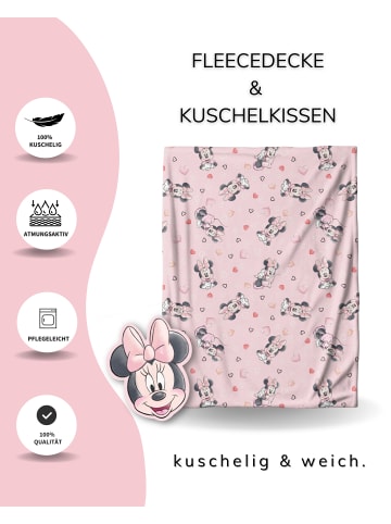 MTOnlinehandel Kuschelset, Decke und Kissen "Disney Minnie Maus" in Rosa