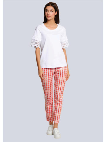 Alba Moda Hose in modischen Dessin in orange