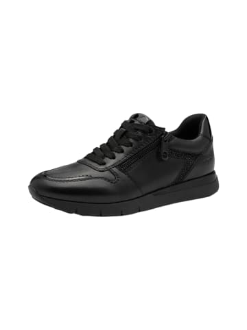 Tamaris Sneaker Basse aus Leder Comfort Schwarz
