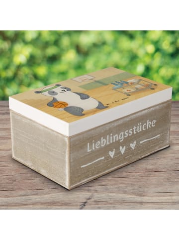 Mr. & Mrs. Panda Aufbewahrungsbox Panda Basketball Design ohne S... in Weiß