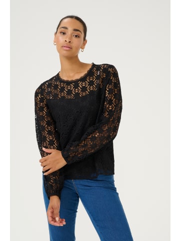 Kaffe Langarm-Bluse KAsilja in Black Deep