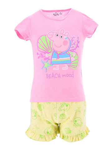 Peppa Pig 2tlg. Outfit T-Shirt & Shorts Peppa Pig in Rosa