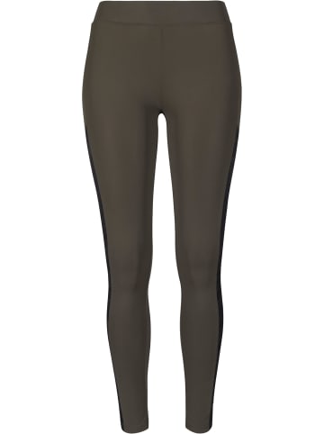 Urban Classics Leggings in olivgrün