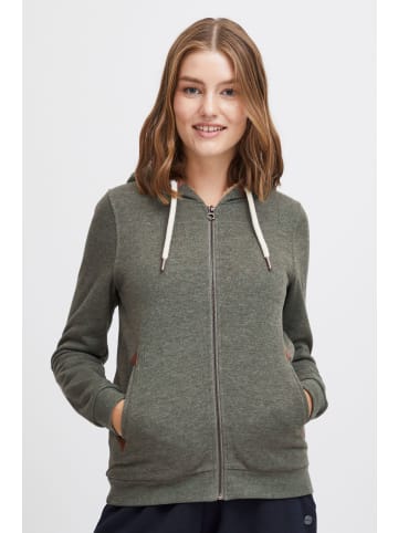Oxmo Kapuzensweatjacke OXVicky Pile Sweat Zip-Hoodie in Grün