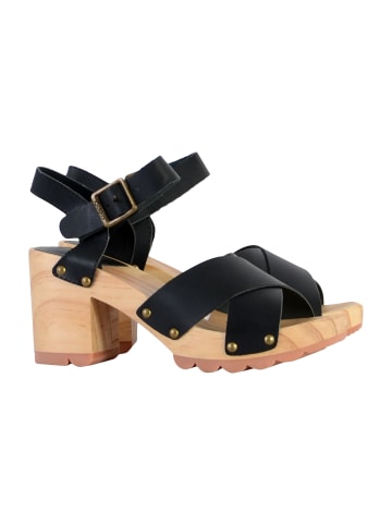 Kickers Kick Wise Sandalen mit Lederabsatz Schwarz