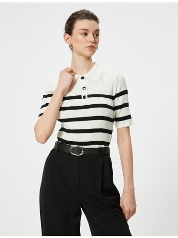KOTON Sweater in Schwarz Gestreift