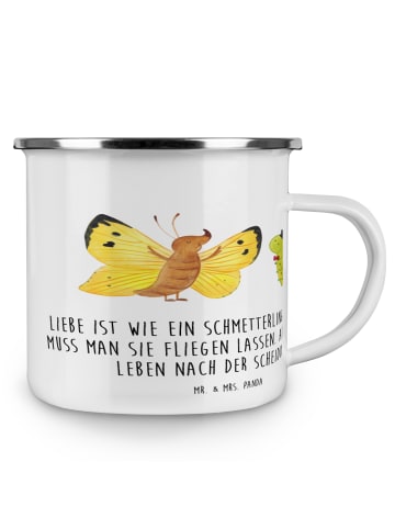 Mr. & Mrs. Panda Teetasse Scheidung Neuanfang mit Spruch in Weiß