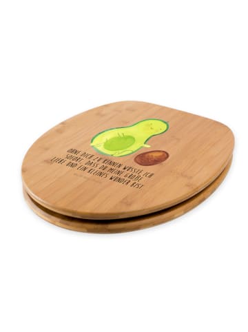 Mr. & Mrs. Panda Klo-Deckel Avocado Kern rollt mit Spruch in Braun