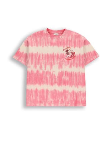 Coccodrillo Baumwoll-T-Shirt mit kurzen Ärmeln in rosa