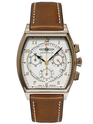 Herrenuhr Metropolis Chronograph Braun/Goldfarben