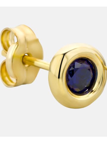 Diamant L'éternel Ohrringe aus 375 Gelbgold mit Saphir