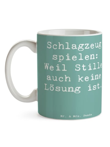 Mr. & Mrs. Panda Tasse Spruch Schlagzeug Magie mit Spruch in Meeresbrise