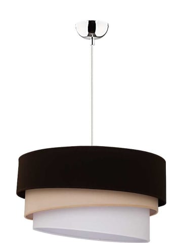 Licht-Erlebnisse Pendelleuchte Ø 45 x (T)120 cm in Silber BraunSilber Braun