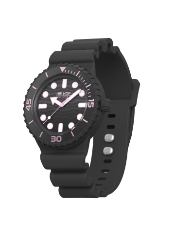 Hip Hop Analoguhr master schwarz