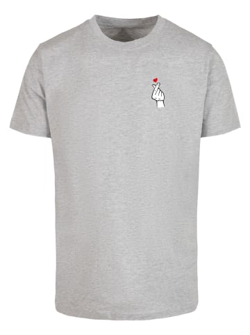 Mister Tee Mister Tee Herren Love Sign Tee 2.0 in heather grey
