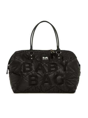 BAGmori Wickeltasche - Schultertasche in Schwarz