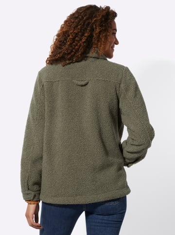 WITT WEIDEN Teddy-Fleecejacke in khaki