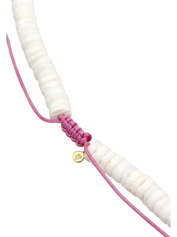 Elli Halskette 925 Sterling Silber Heishi Beads in Zweifarbig
