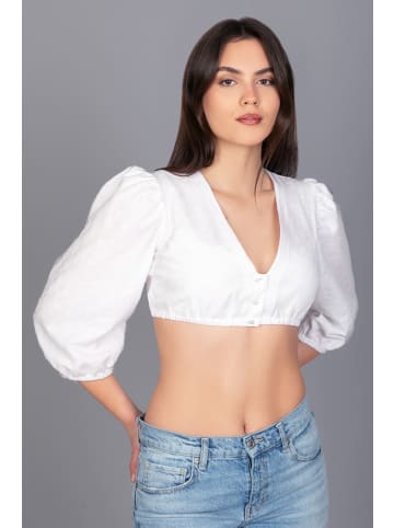 Edelnice Dirndlbluse Mariella in weiß