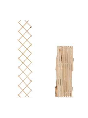 relaxdays 3 x Rankgitter in Natur - (B)30 x (H)180 cm