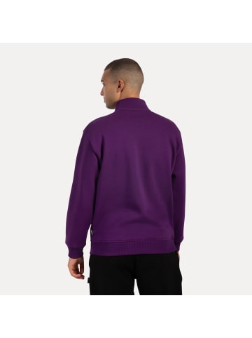 SMILODOX Half Zip Sweatshirt Jago in Lila