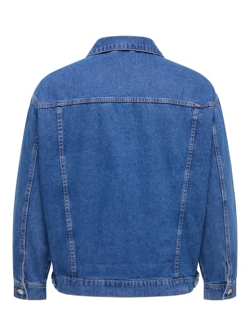 ONLY Carmakoma Jeansjacke in Dark Blue Denim