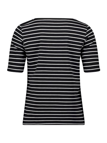Betty Barclay Ringelshirt mit U-Boot-Ausschnitt in Schwarz/Weiß
