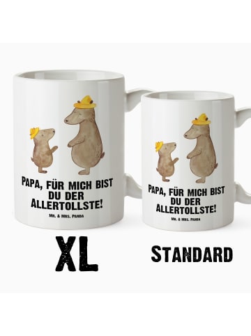 Mr. & Mrs. Panda JumboTasse Bären mit Hut mit Spruch in Weiß