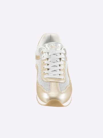 Heine Sneaker in weiß-goldfarben