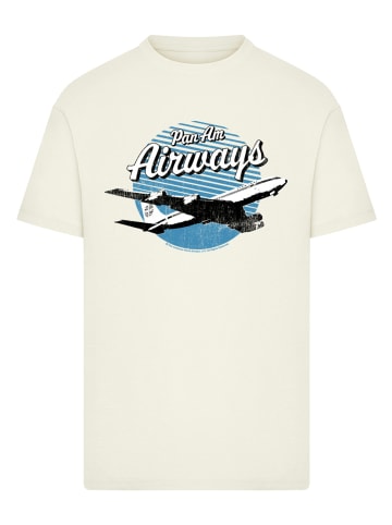 F4NT4STIC T-Shirt Pan Am Airways Retro Plane Take Off in sand