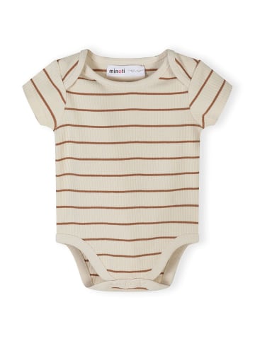 Minoti 3-er Pack Bodys NOSBABYRIB2 in Beige