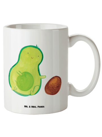 Mr. & Mrs. Panda Pott Avocado Kern rollt ohne Spruch in Weiß