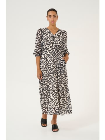 Kaffe Kleid KAsepia in Black/White Leopard