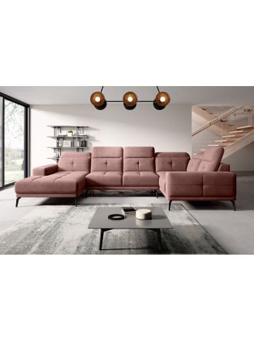 MF Design Nevido Recamiere Rechts in Marsala -  (L) 201 x (B) 350 x (H) 77 cm
