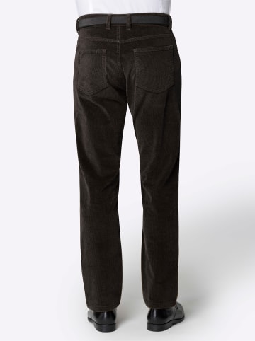 Sieh an! Cord-Hose in dunkelbraun