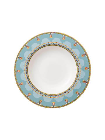 Villeroy & Boch Suppenteller Samarkand Aquamarin in Bunt ø 24,8 cm in bunt