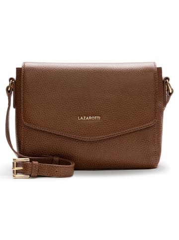 Lazarotti Bologna Leather Umhängetasche Leder 22 cm in brown