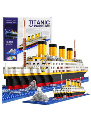 Wisam Titanic-Schiffsmodell aus Bausteinen, 3D-Schiffsmodell, 1878 Teile.