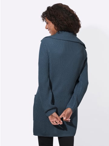 WITT WEIDEN Long-Strickjacke in rauchblau