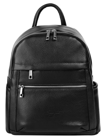 Samantha Look Rucksack echt Leder in schwarz